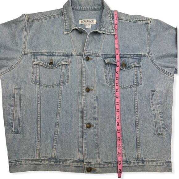 VINTAGE BUGLE BOY DENIM TRUCKER JACKET - Picture 9 of 12